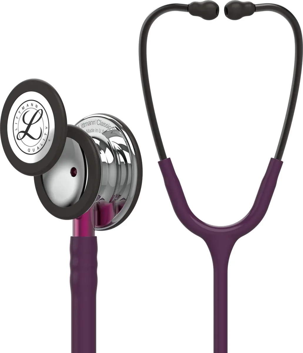 Littmann Classic III Stethoscoop 5960 spiegelend borststuk, pruimkleurige slang,