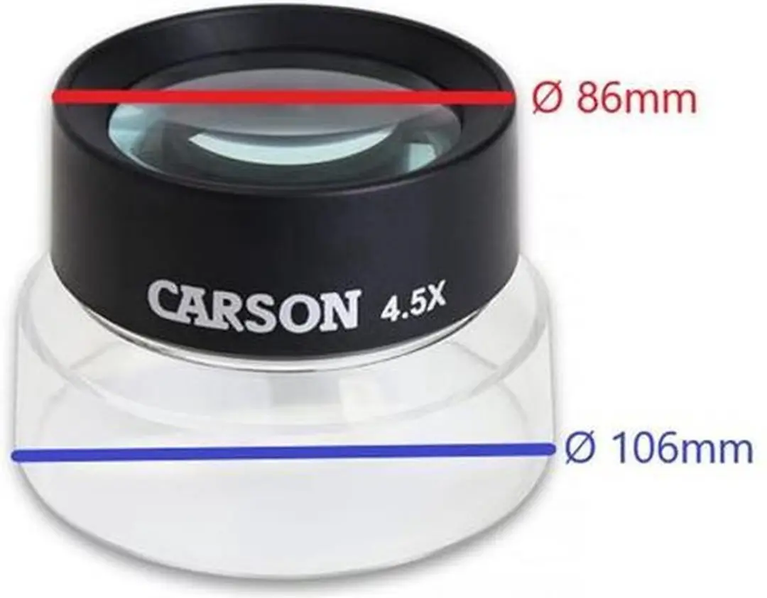 Carson Opzetloep LL-55 4,5x75mm - Zwart/Transparant - afbeelding 5 van 6