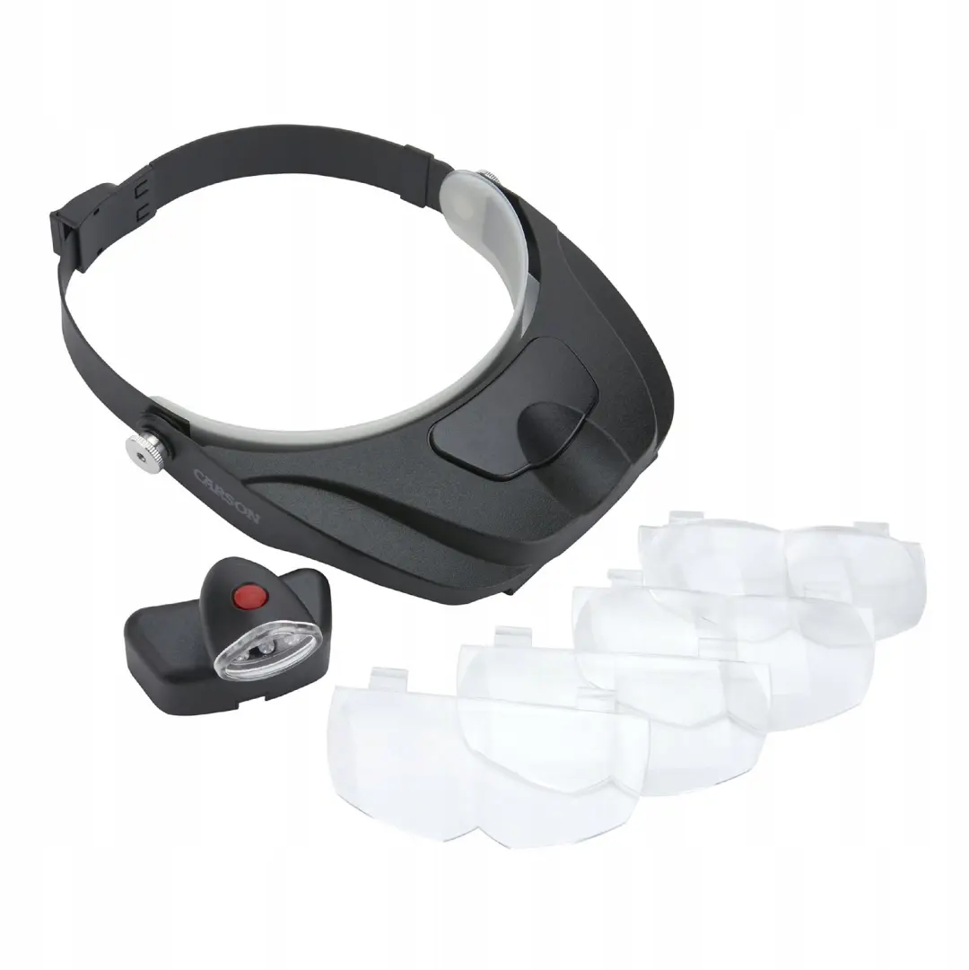 Carson MagniVisor Deluxe PRO Series Hoofdloep - 4 Lenzen - afbeelding 5 van 6
