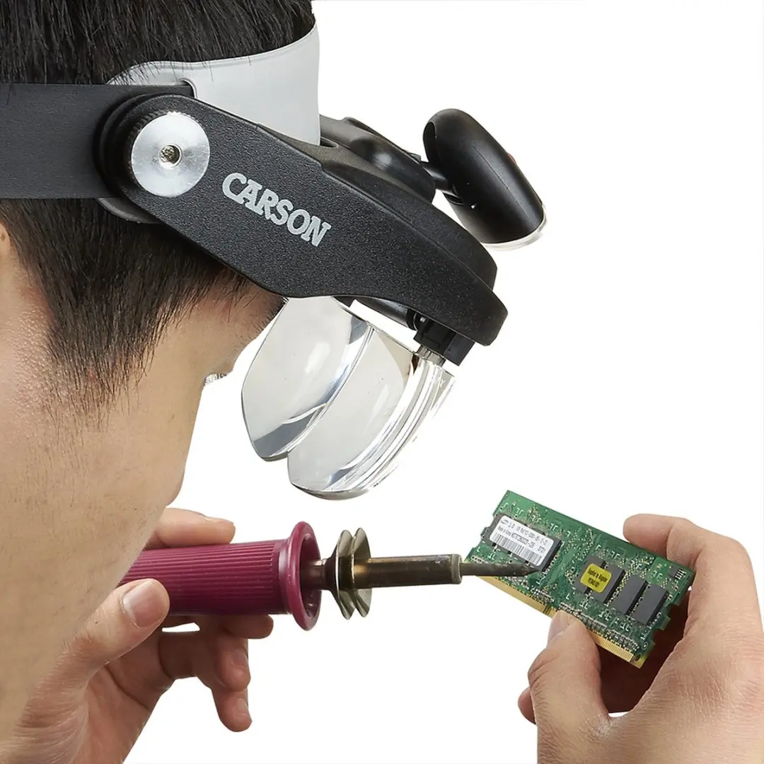 Carson MagniVisor Deluxe PRO Series Hoofdloep - 4 Lenzen - afbeelding 6 van 6