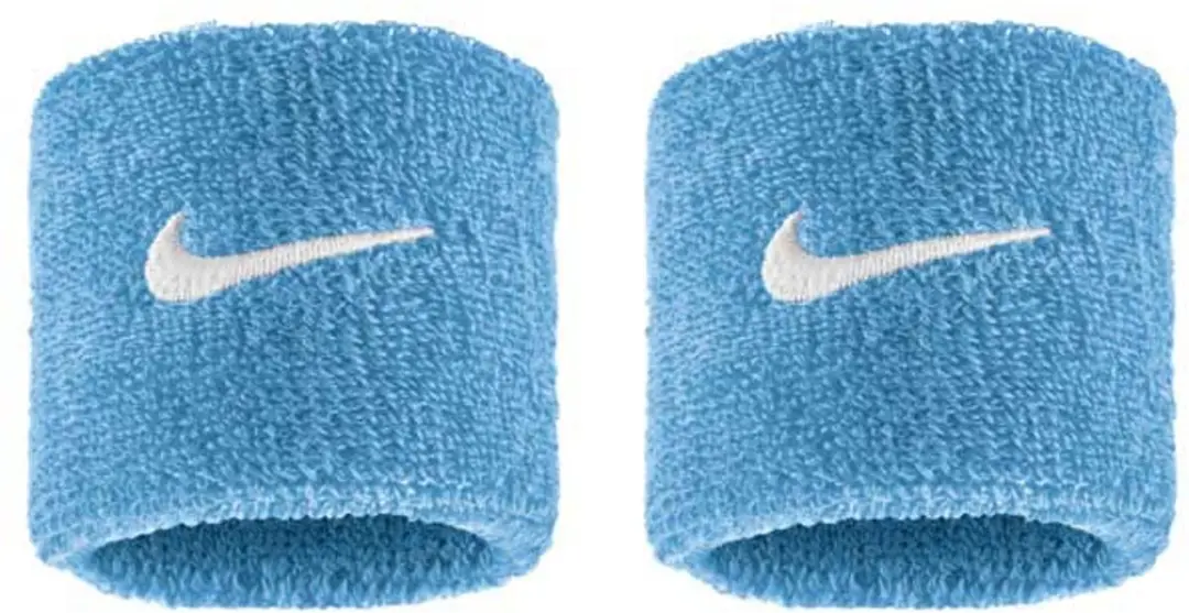 Nike Swoosh Classic Armband 2-Pack N1012405-409 - Blauw-wit - afbeelding 2 van 4