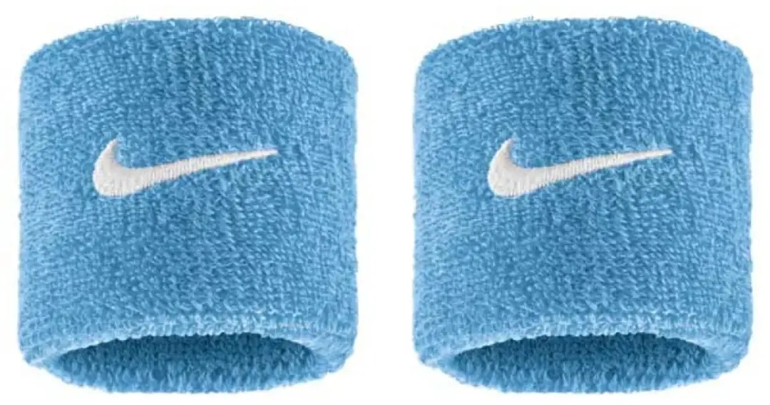 Nike Swoosh Classic Armband 2-Pack N1012405-409 - Blauw-wit - afbeelding 4 van 4