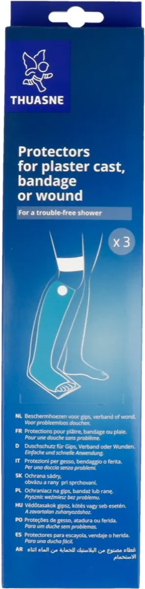 Thuasne Beschermhoes Voet Blauw - 3 Stuks - afbeelding 3 van 3