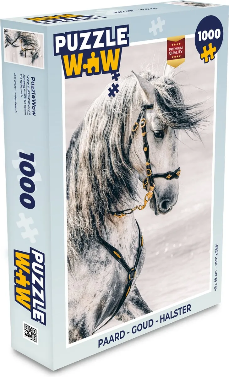 PuzzleWow Paard Halster Legpuzzel 1000 Stuks