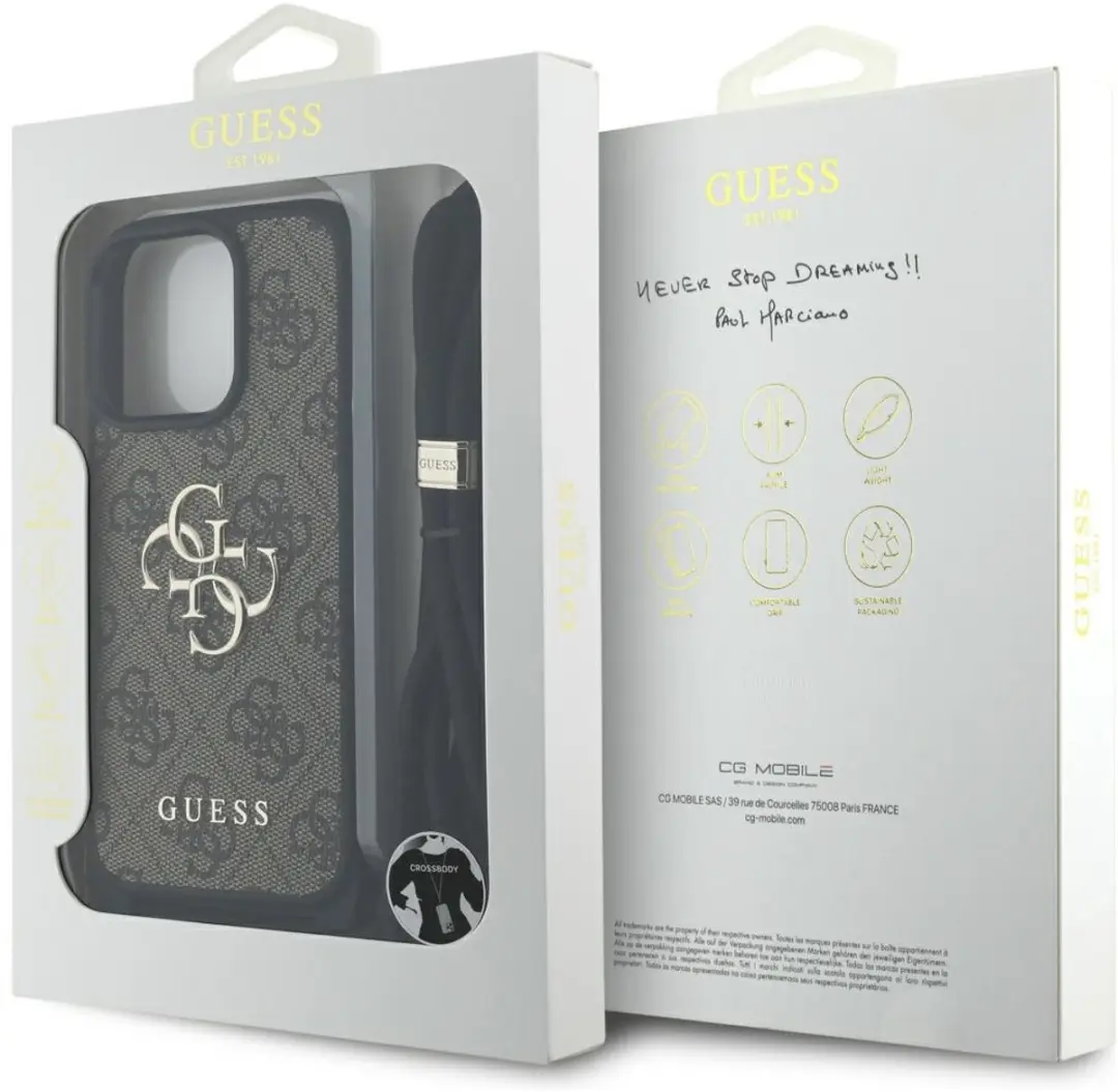 Guess 4G CBDY iPhone 16 Pro Max Hoes - Bruin - afbeelding 4 van 6