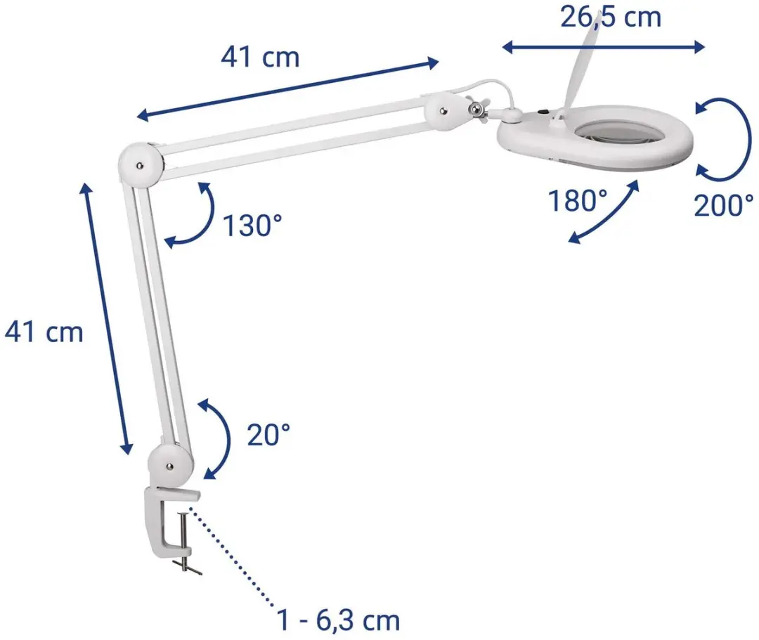 MAUL MAULviso LED Loeplamp - Wit - afbeelding 3 van 6