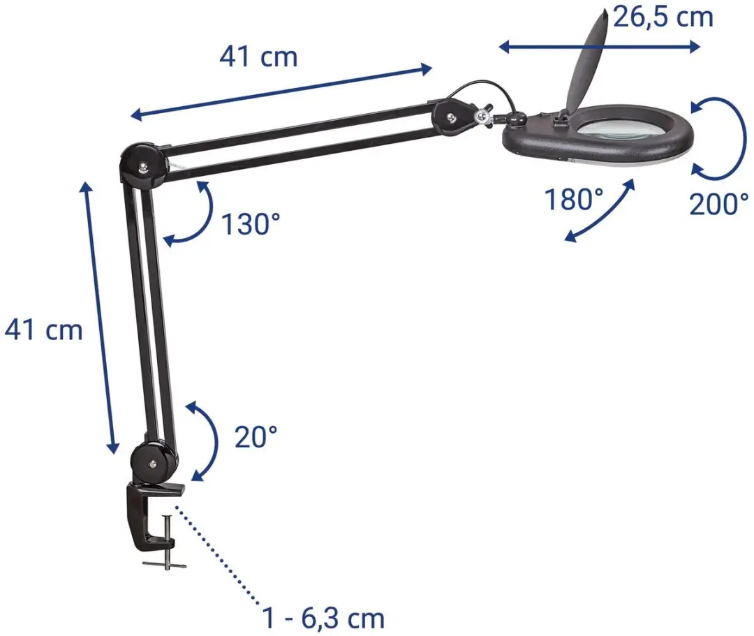 MAUL MAULviso LED Loeplamp - Zwart - afbeelding 2 van 6