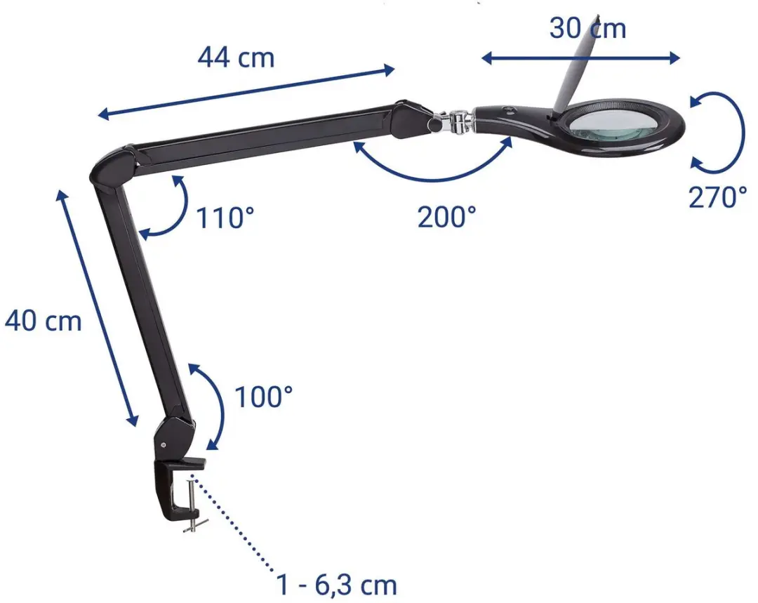 MAULmakro LED Klemlamp - Zwart - afbeelding 4 van 6