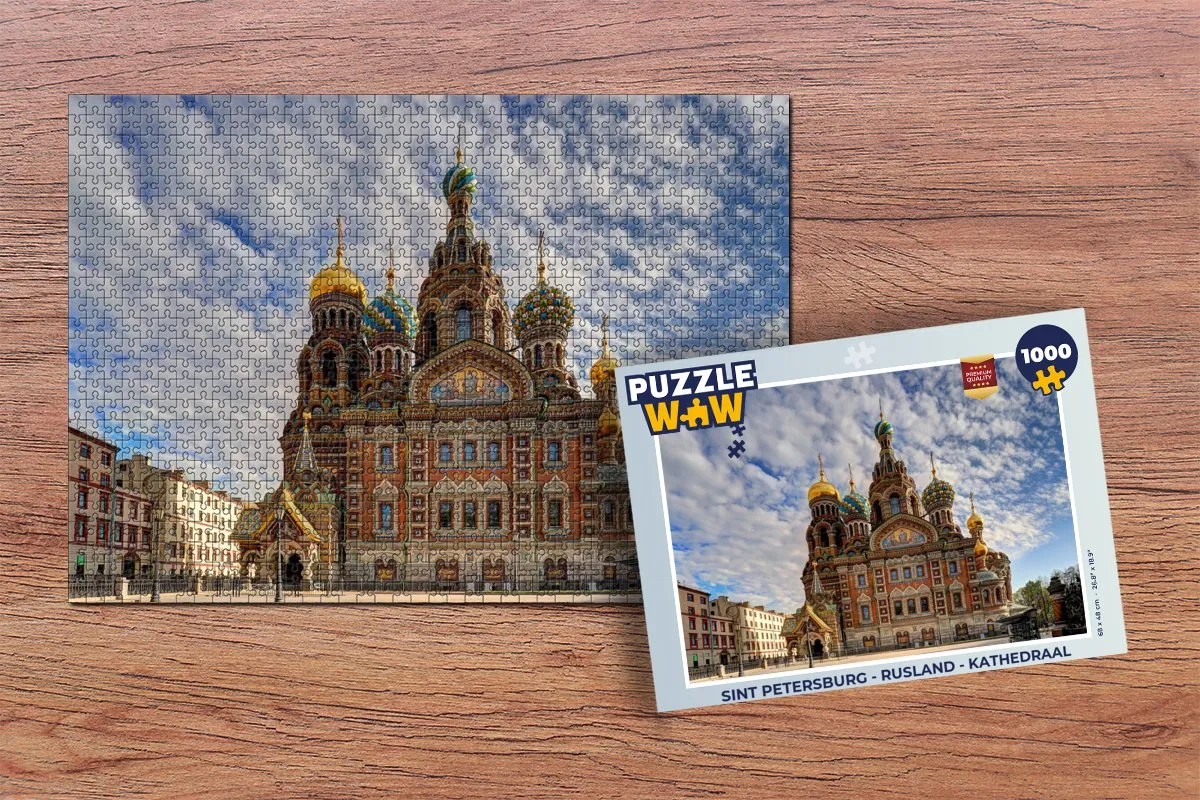PuzzleWow Sint Petersburg Legpuzzel 1000 Stuks - Multicolor
