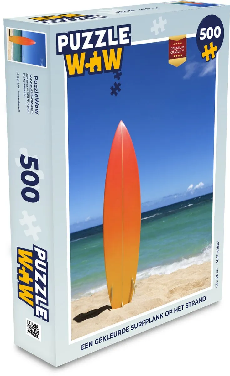 PuzzleWow Legpuzzel Multicolor 500 Stuks