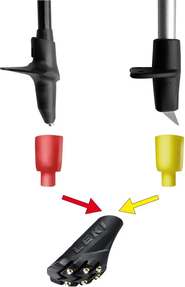 LEKI Silent Spike Pad stock accessoires multi zwart