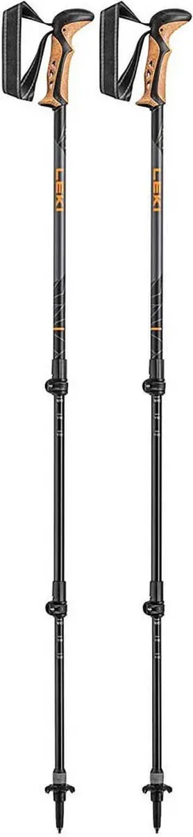 LEKI Khumbu AS Wandelstokken - Dark-Anthracite/Orange/Black - afbeelding 3 van 6