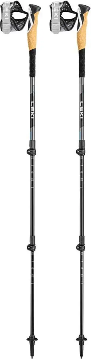 LEKI Cross Trail Lite TA Wandelstokken 100-135cm - Zwart/Wit/Blauw - afbeelding 2 van 6