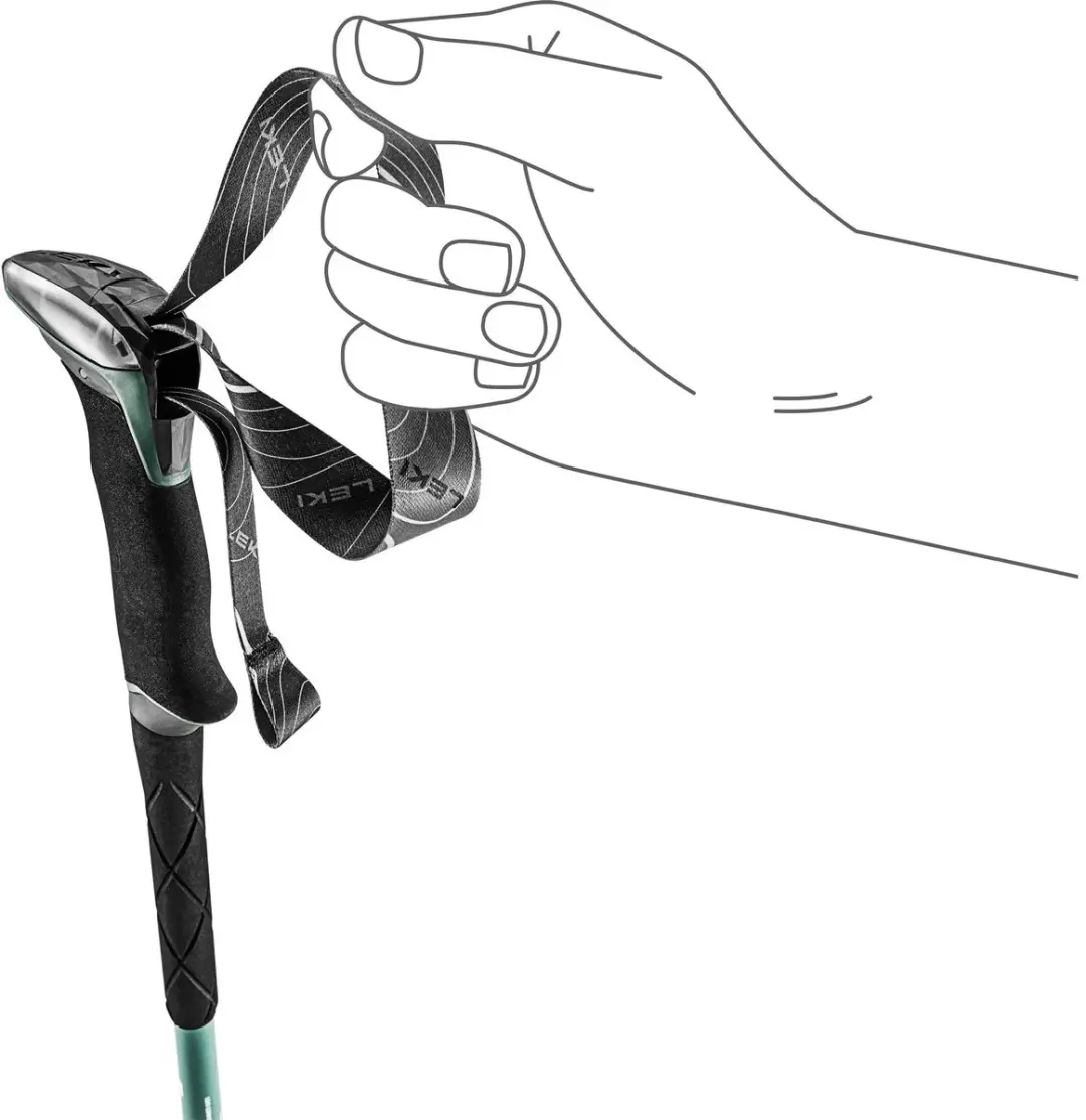 LEKI Makalu Lite Trekkingstok 100–135cm Green/White - afbeelding 6 van 6