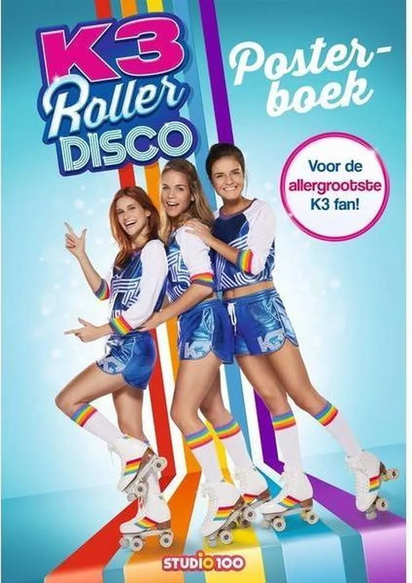 Studio 100 K3 Posterboek Roller Disco - 32 Pagina's - Multicolor