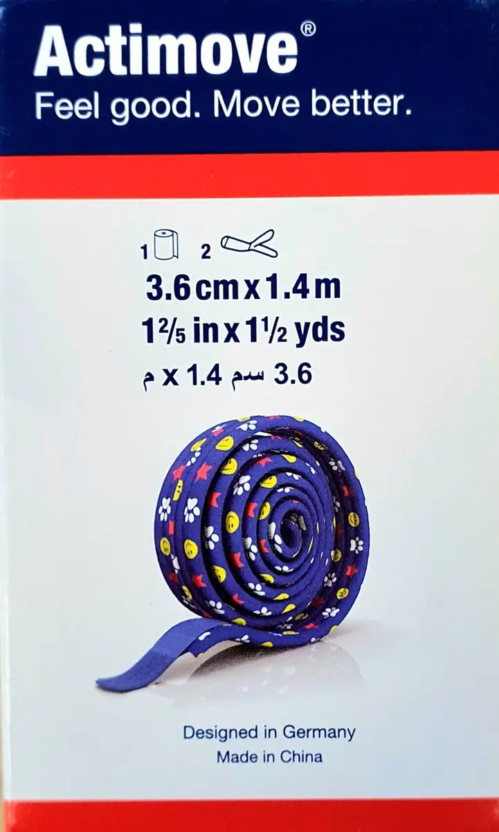 Actimove Sling Kids 3.6cm x 1.4m - Blauw - afbeelding 3 van 5