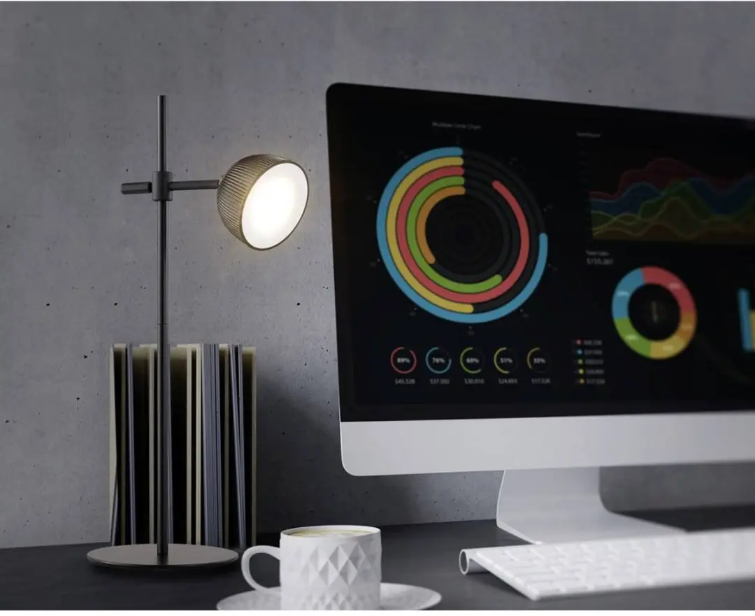 Renkforce RF-6386962 LED-tafellamp Zwart