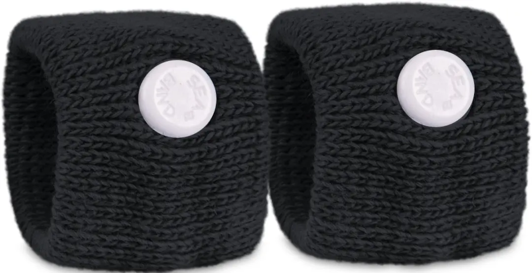 Sea Band Volwassene Anti-misselijkheid Armband Zwart - afbeelding 2 van 3