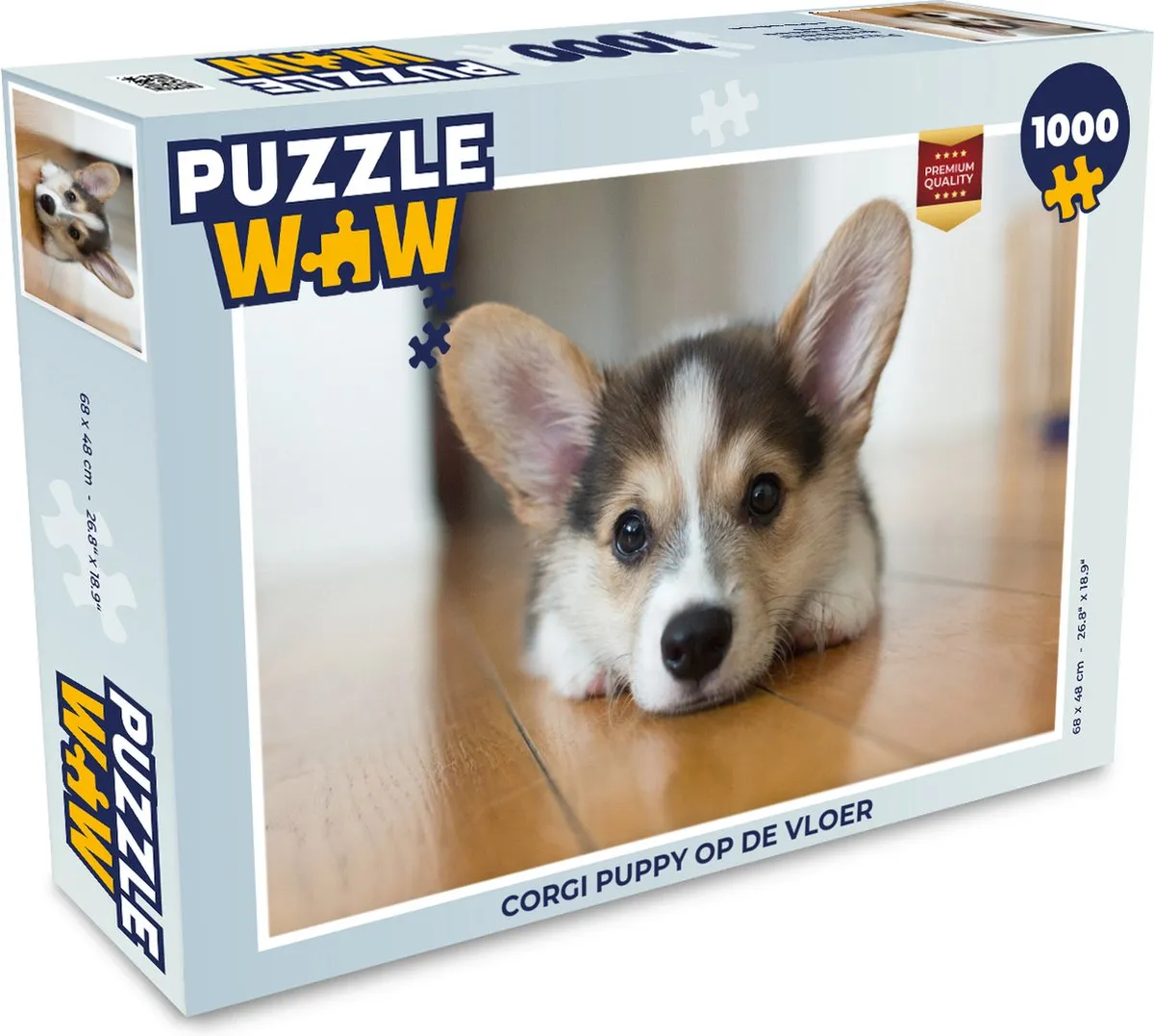 PuzzleWow Corgi Puppy Legpuzzel 1000 Stuks