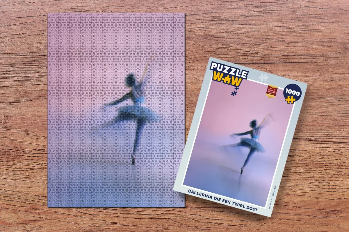 PuzzleWow Ballerina Twirl Legpuzzel 1000 Stuks - Multicolor