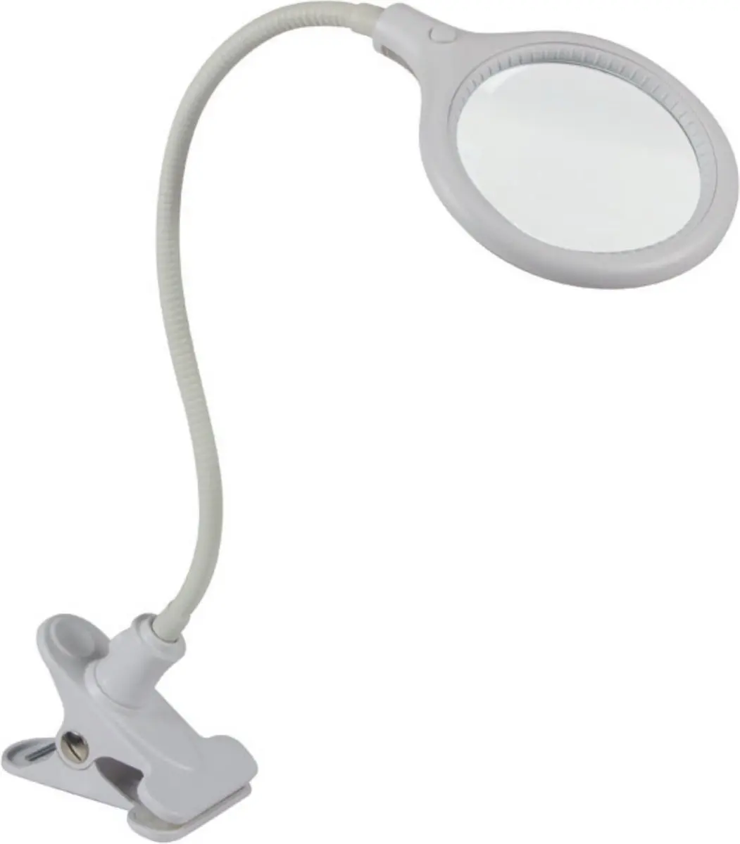 Velleman Ledloeplamp met klem, zwanenhals, aan/uit-schakelaar, 30 leds, vergroti