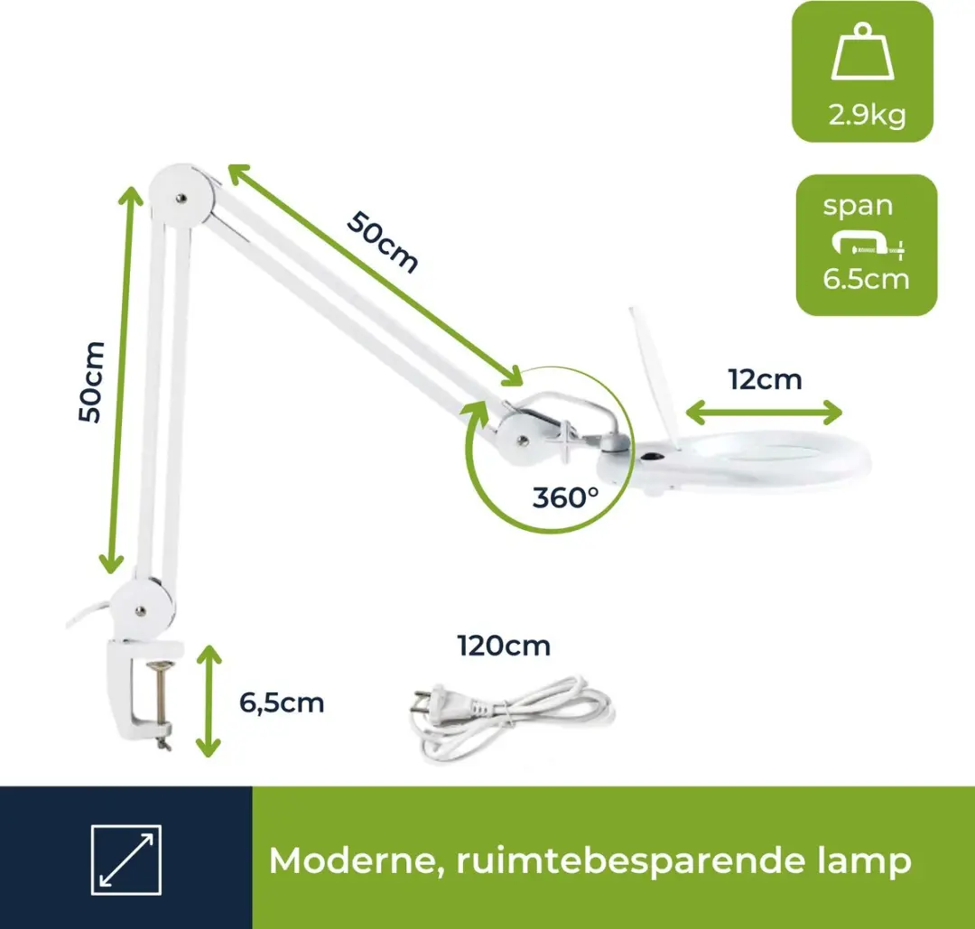 Velleman Loeplamp VTLLAMP4WN - 650lm - 3x Vergroting - afbeelding 3 van 6