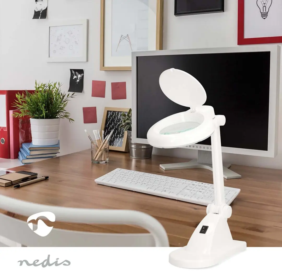 Nedis Tafel-Loeplamp 6W Wit - afbeelding 3 van 5