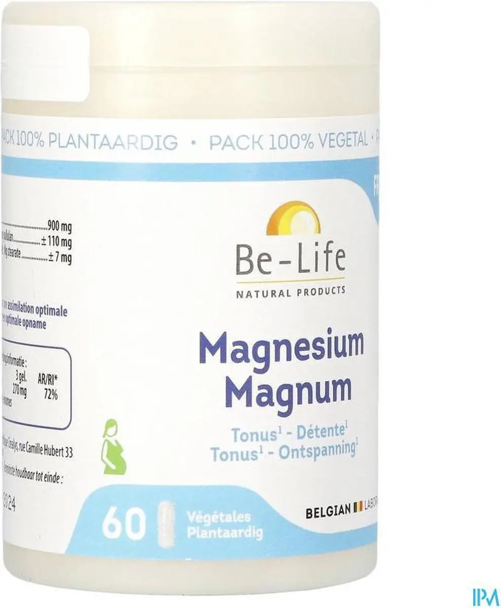 Be-Life Magnesium Magnum 60 Softgels - afbeelding 4 van 6