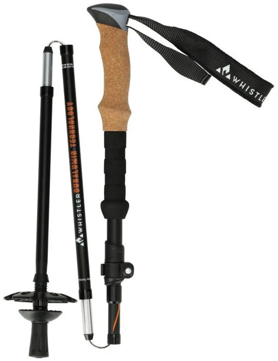 Whistler Beckley Wandelstokken Vouwbaar 37-135cm - Zwart - afbeelding 4 van 6