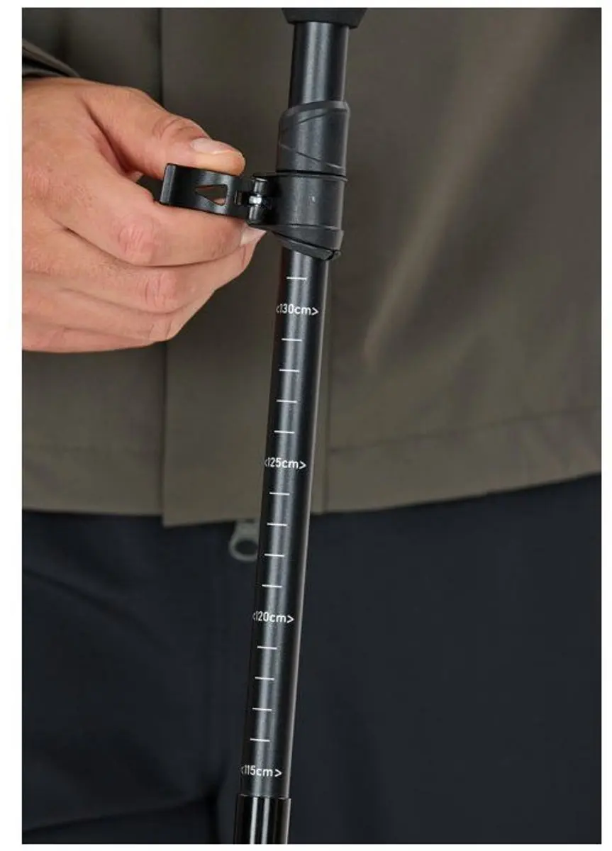 Whistler Beckley Wandelstokken Vouwbaar 37-135cm - Zwart - afbeelding 3 van 6