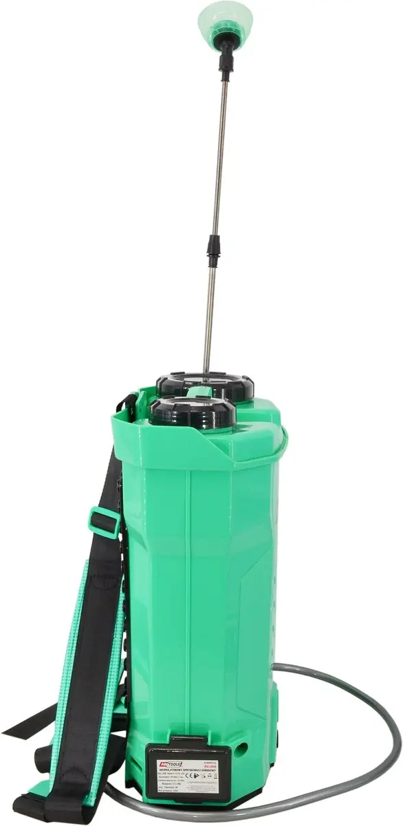 AWTools 16L Rugspuit 12V 8Ah Telescooplans Groen - afbeelding 5 van 5