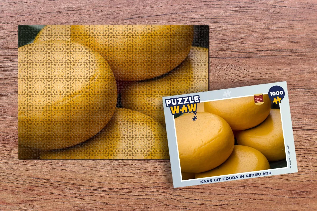 PuzzleWow Legpuzzel Gouda Nederland 1000 Stuks - Multicolor