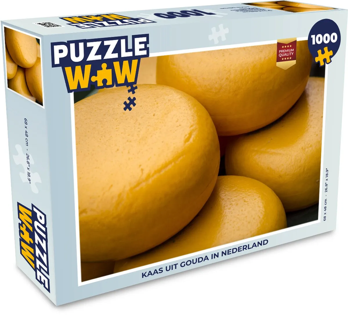PuzzleWow Legpuzzel Gouda Nederland 1000 Stuks - Multicolor