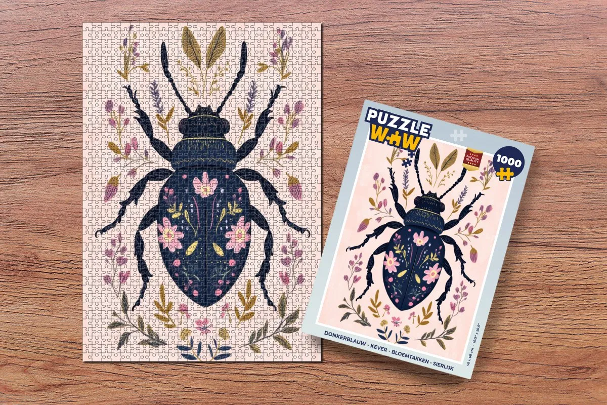 PuzzleWow Kever Bloemtakken Legpuzzel 1000 Stuks - MPN 8721414222940