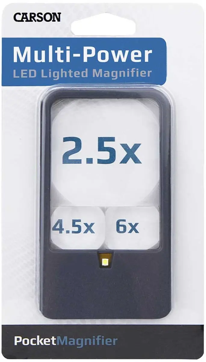 Vergrootglas met verlichting 11 x 6 cm