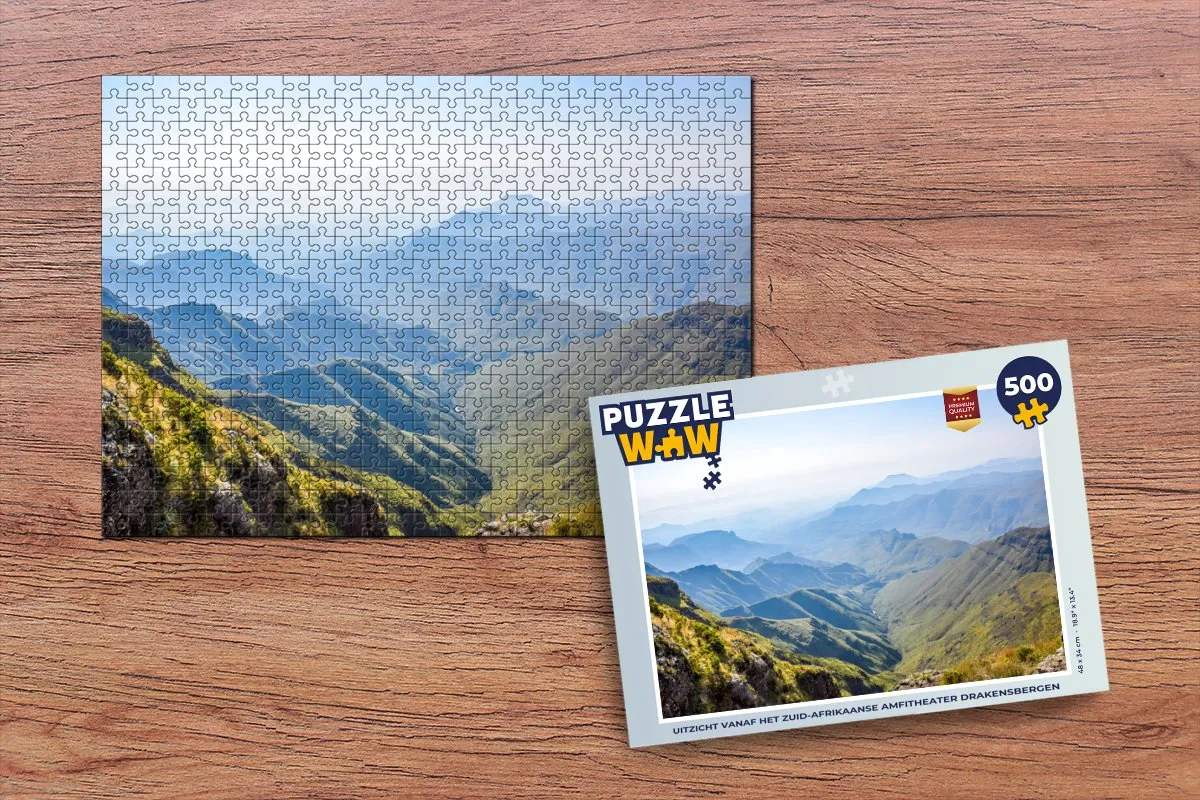 PuzzleWow Drakensbergen Amfitheater Legpuzzel 500 Stuks - Multicolor