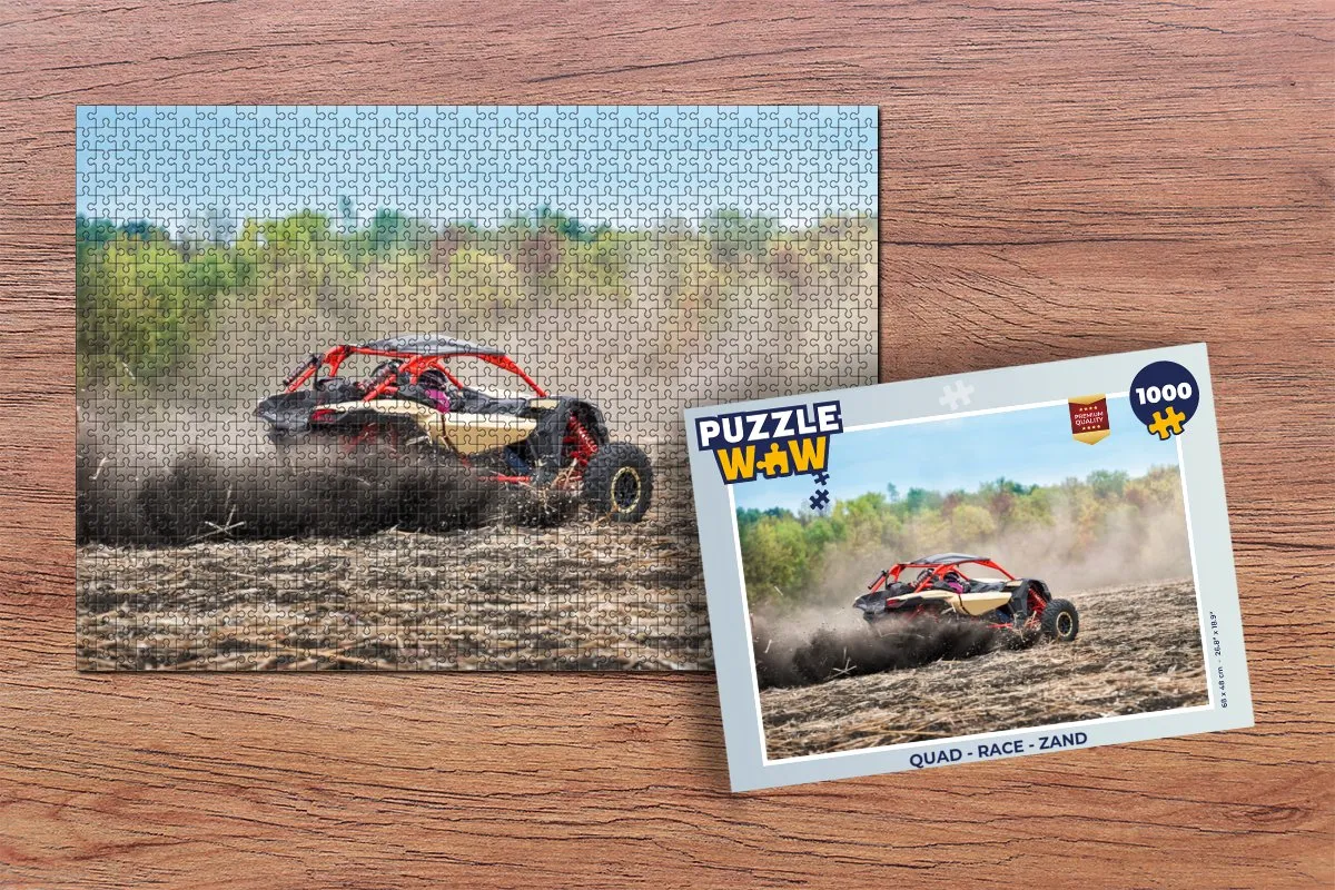 PuzzleWow Quad Race Legpuzzel 1000 Stuks - Multicolor