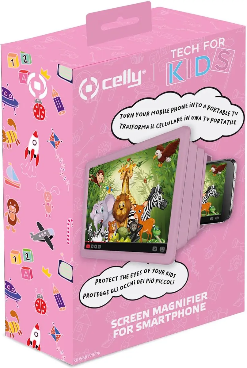 Celly KIDS MOVIE Beeldschermloep KIDSMOVIEPK - Lichtblauw - afbeelding 2 van 4