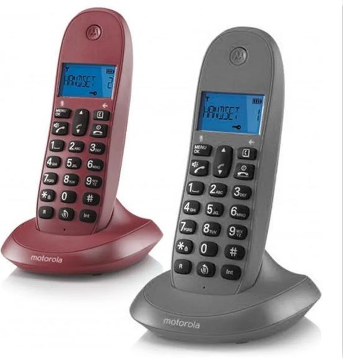 Motorola C1002GW Draadloze DECT Telefoon - 2 Handsets Grijs - afbeelding 6 van 6