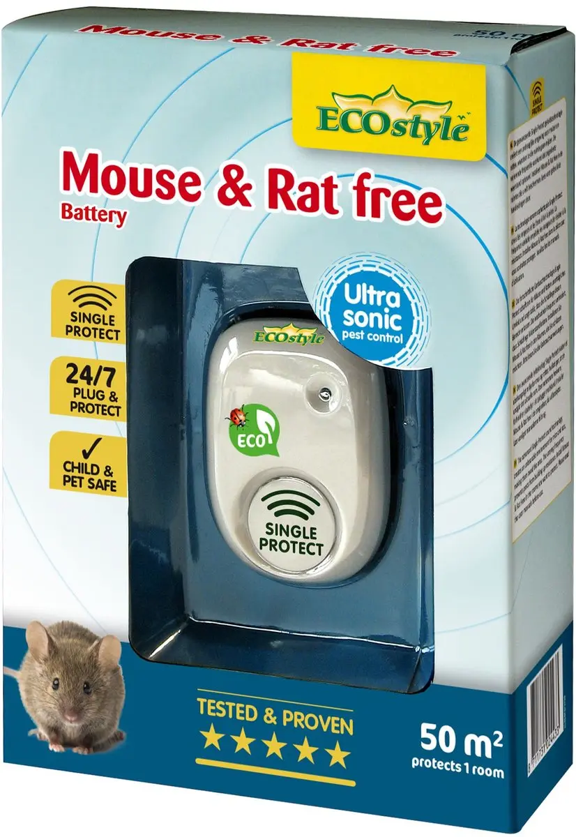 ECOstyle Mouse & Rat Free 50m² Verjager - Wit - afbeelding 4 van 6