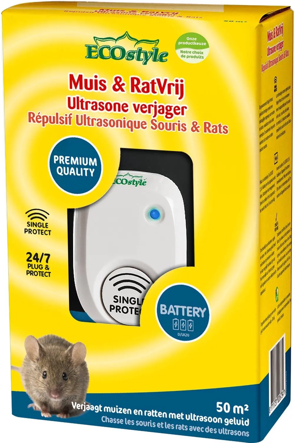 ECOstyle Mouse & Rat Free 50m² Verjager