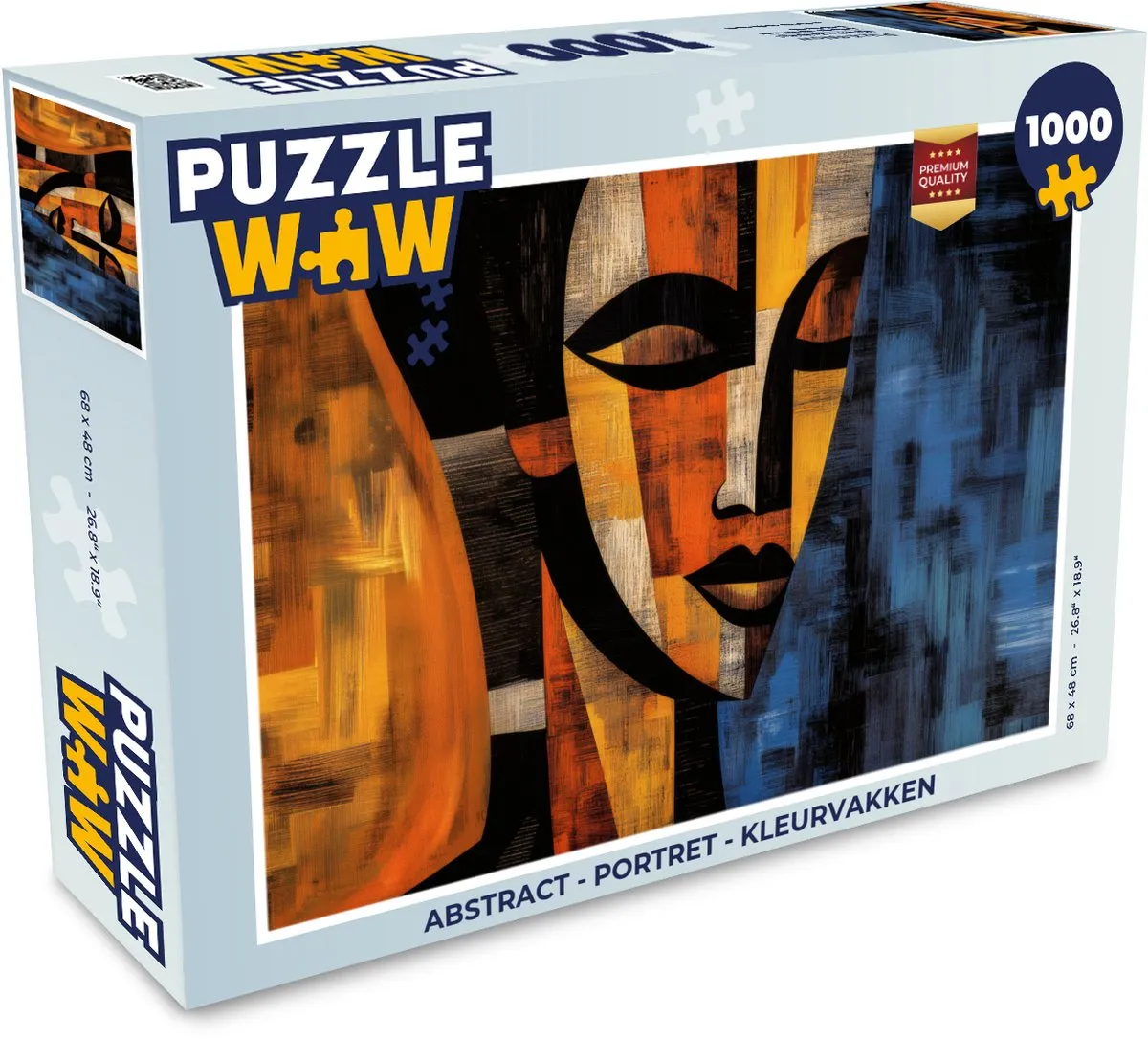 PuzzleWow Abstract Portret Legpuzzel 1000 Stuks
