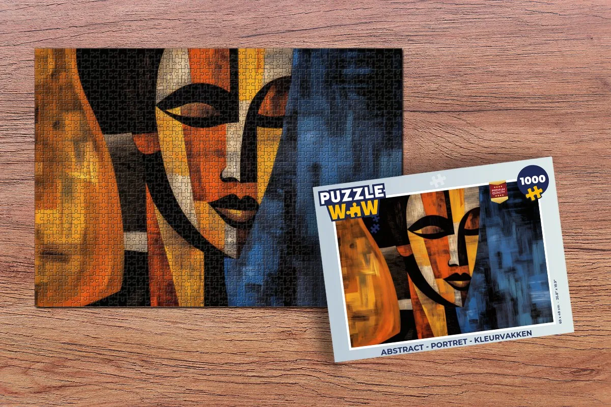 PuzzleWow Abstract Portret Legpuzzel 1000 Stuks
