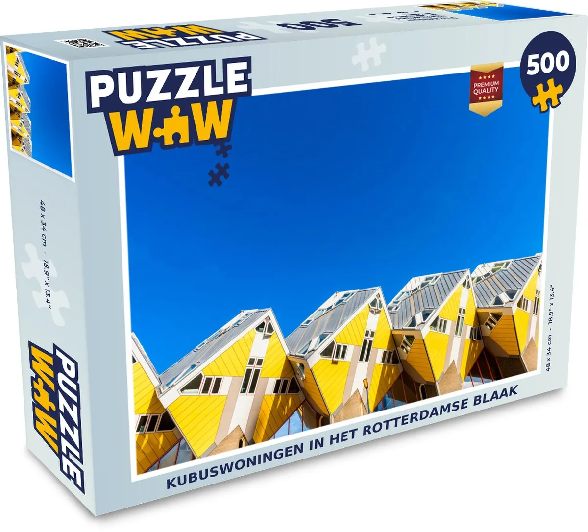PuzzleWow Rotterdam Kubus Legpuzzel 500 Stuks