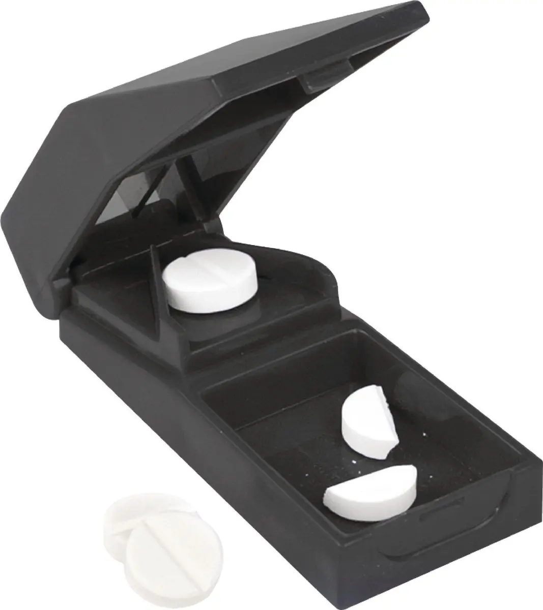 Vitility Tabletsplijter - Zwart - afbeelding 2 van 6