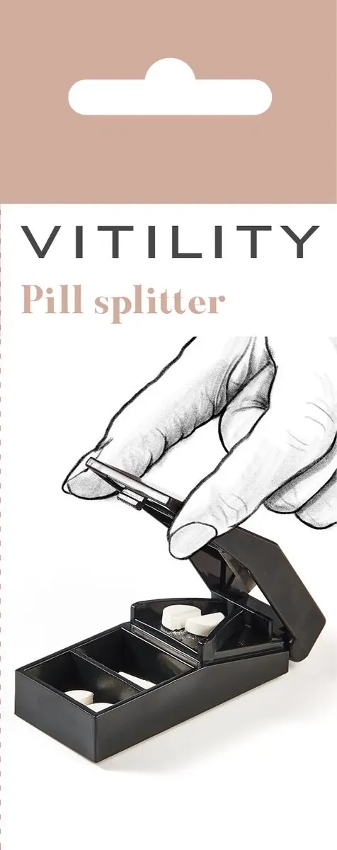 Vitility Tabletsplijter - Zwart - afbeelding 3 van 6