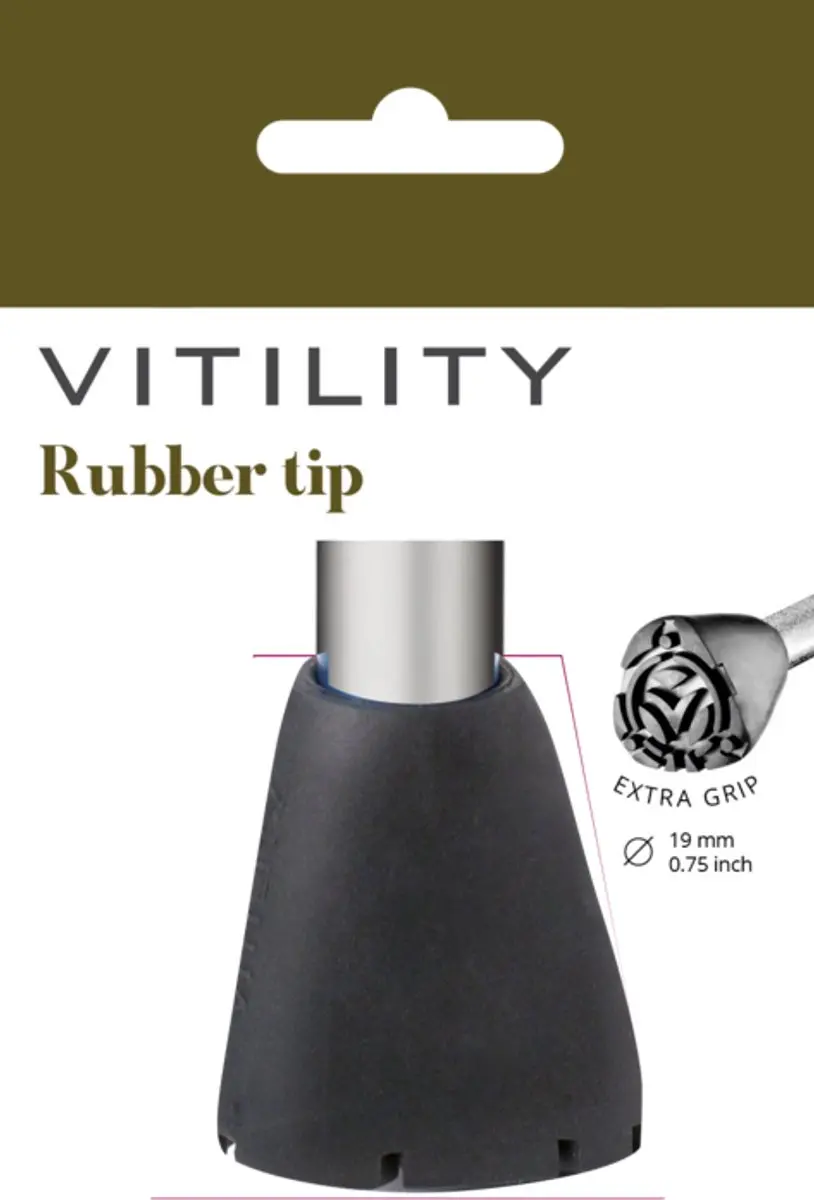 VITILITY Rubberdop voor wandelstok