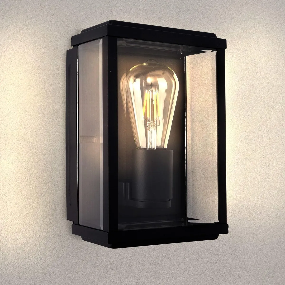 Ledvion Lyra LED Wandlamp E27 60W - Zwart