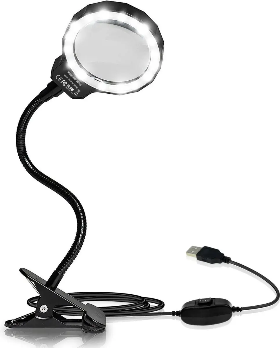 EarKings Loeplamp Vergrootglas 3x/10x met LED