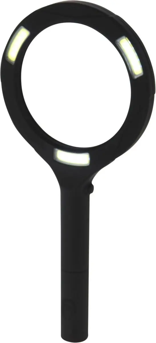 Koopman Vergrootglas met LED-licht - Zwart - afbeelding 3 van 3